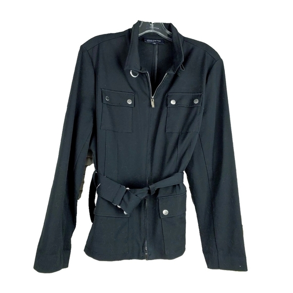 Jones New York Signature Wmn L  Zip Belted Jacket - Picture 4 of 5